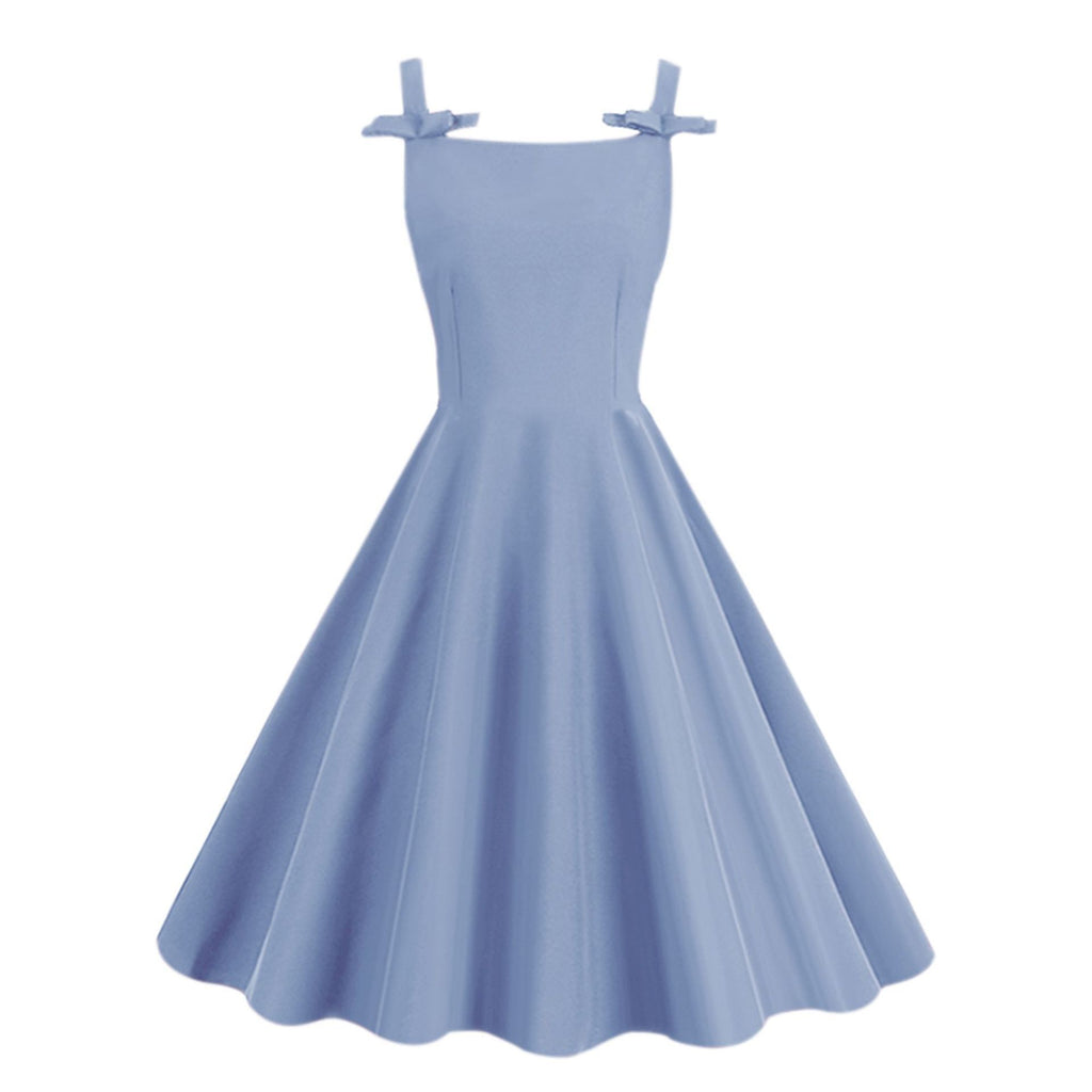 Audrey Hepburn-Stil Schleifen-Maxikleid – Bild 4 | LuxeStyle