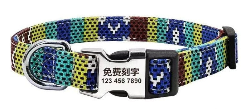 Halsband für Hunde, verstellbar, gestreift – Bild 1 | LuxeStyle