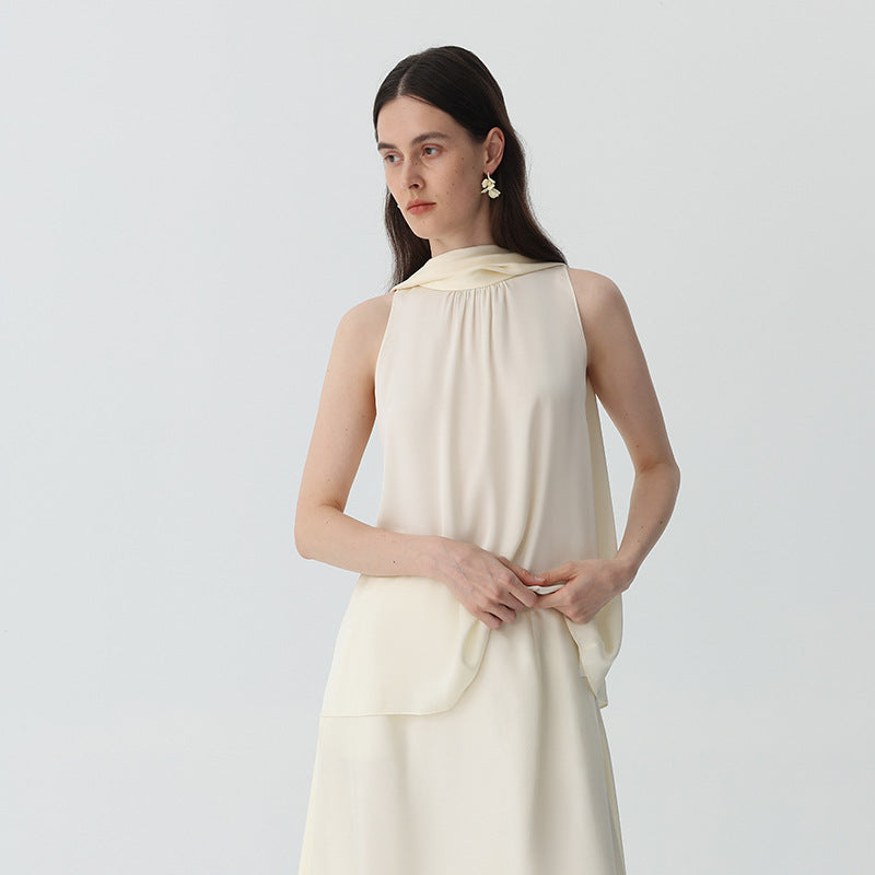 Seiden-Top mit Schleifendetail für Damen
