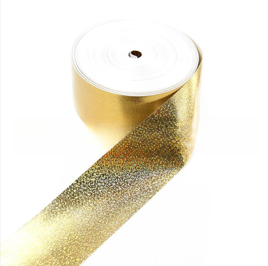 Laser-Silber-Rippband, 75mm, 50 Yards – Bild 3 | LuxeStyle