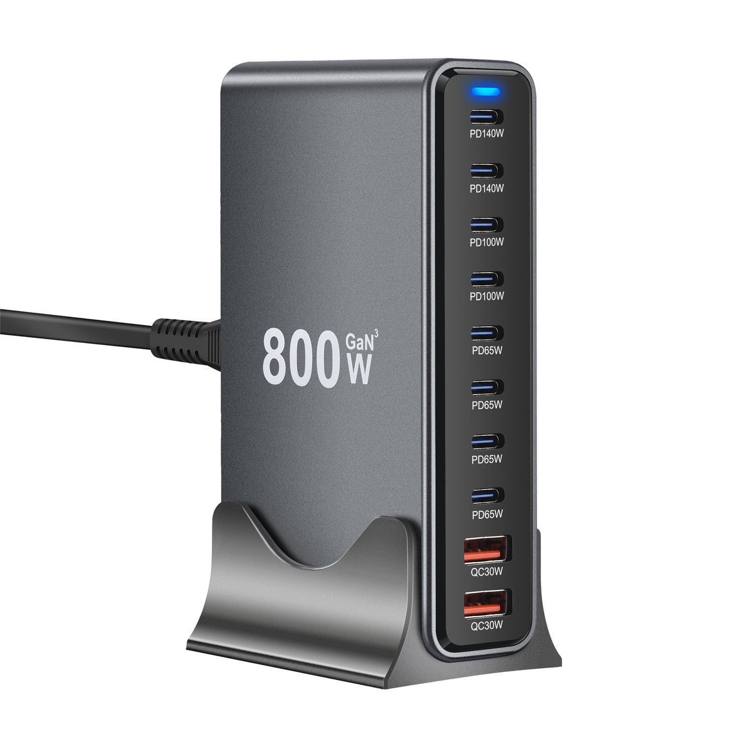 800W Gallium Nitride PD Tischladegerät
