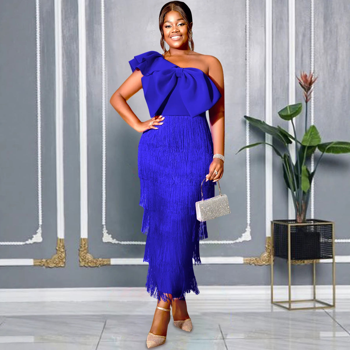 Elegantes Abendkleid mit Quasten – Bild 8 | LuxeStyle