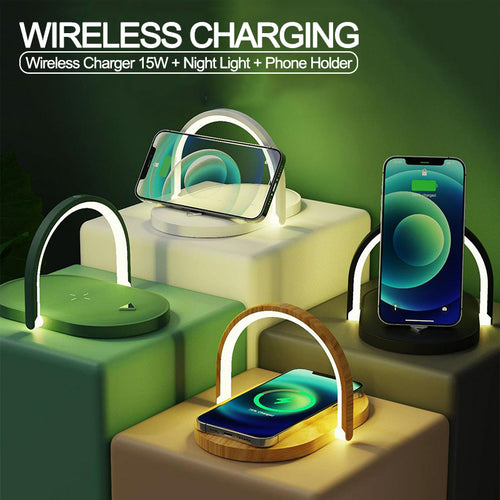 3-in-1 Faltbares Wireless Charger Nachtlicht