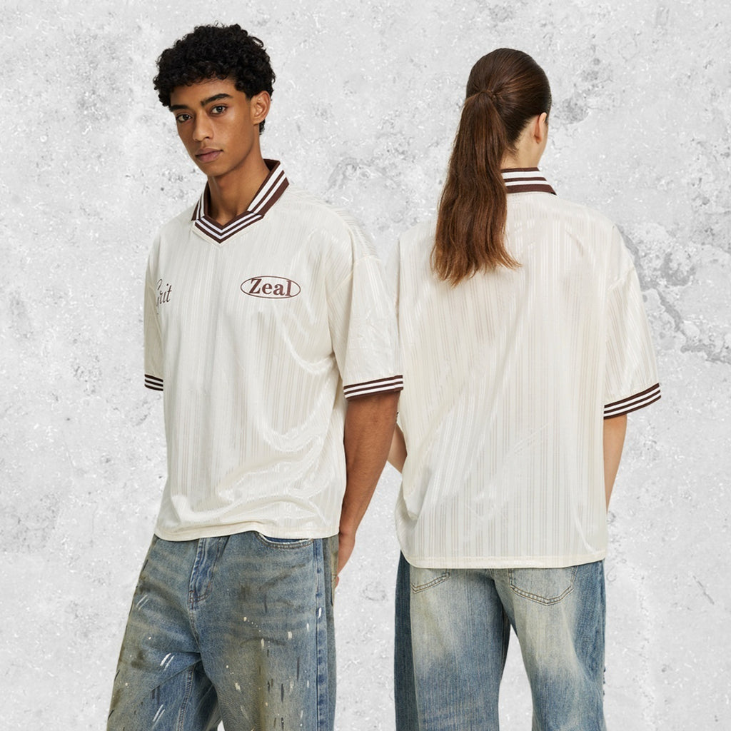 V-Neck T-Shirt für Herren, Kurzarm