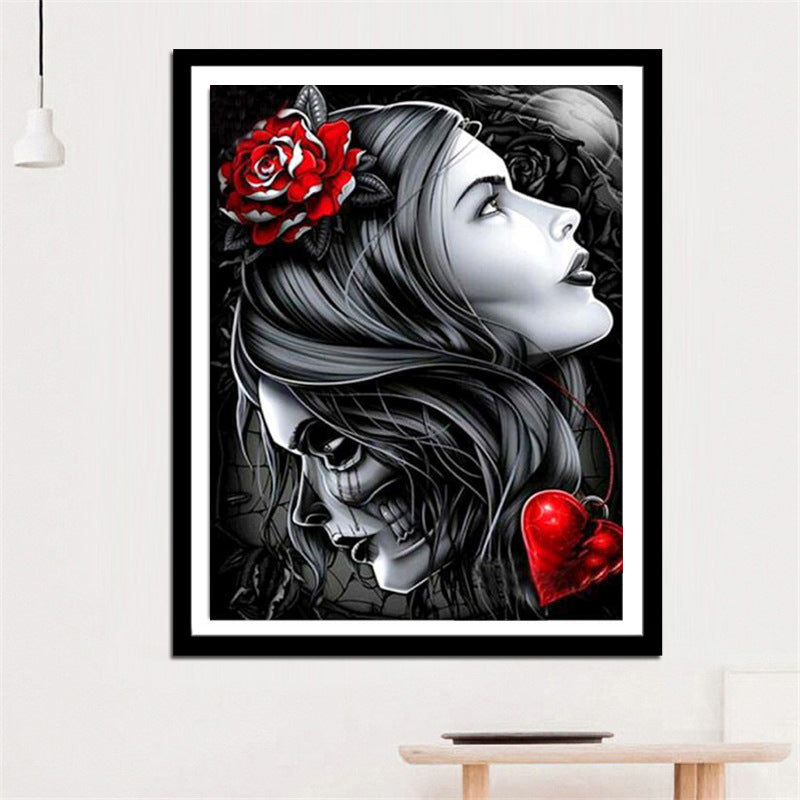 Diamond Painting „Skelett Frau“