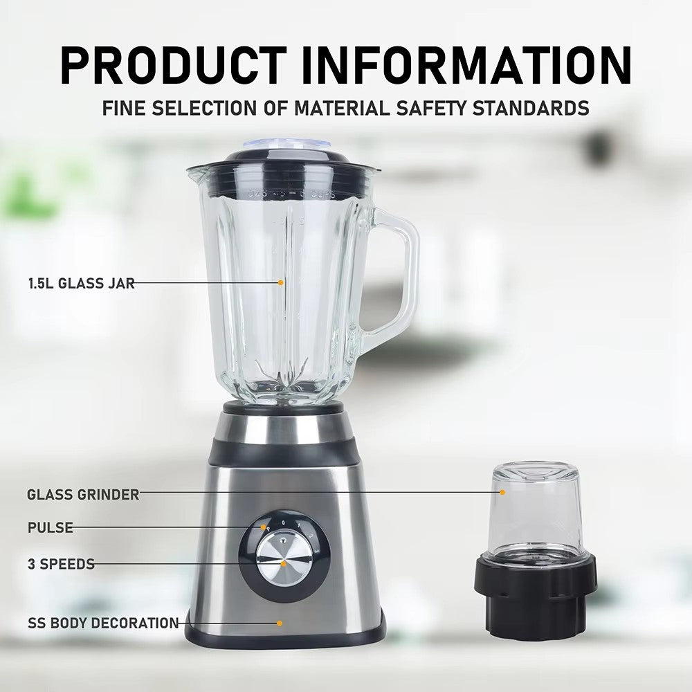 2-in-1 Entsafter & Mixer mit Kaffeemühle – Ansicht 4