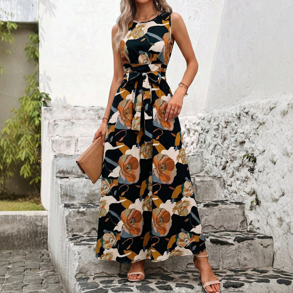 Elegantes Damenkleid mit Gürtel – Bild 4 | LuxeStyle