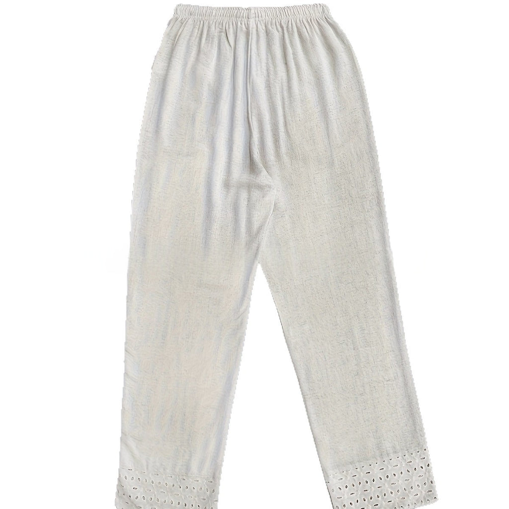 Leggings mit Spitze und Patchwork