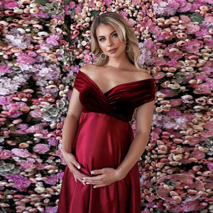 Schulterpartie mit hoher Taille – Abendkleid – Bild 6 | LuxeStyle