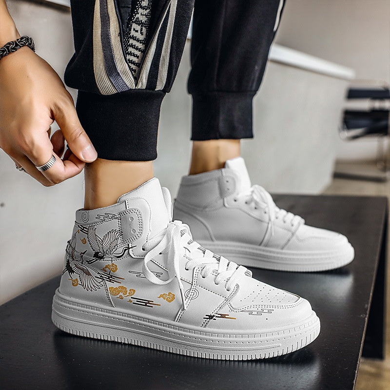 High-Top Sneaker mit Tiermuster – Bild 8 | LuxeStyle