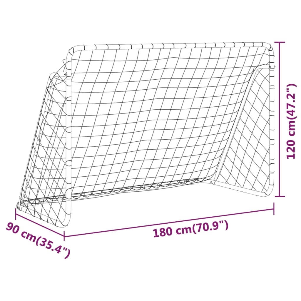 Fussballtor mit Netz 180x120 cm
