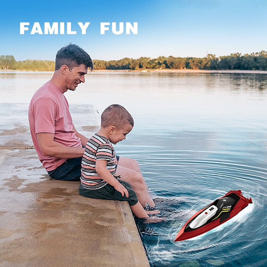 Schnelles RC-Boot für Bäder & Seen, 2.4 GHz, 20 km/h, für Kinder