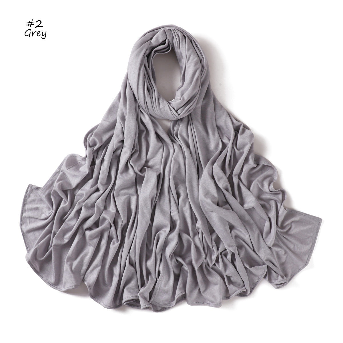 Einfarbiger Schal aus Baumwoll-Modal-Mischung | LuxeStyle