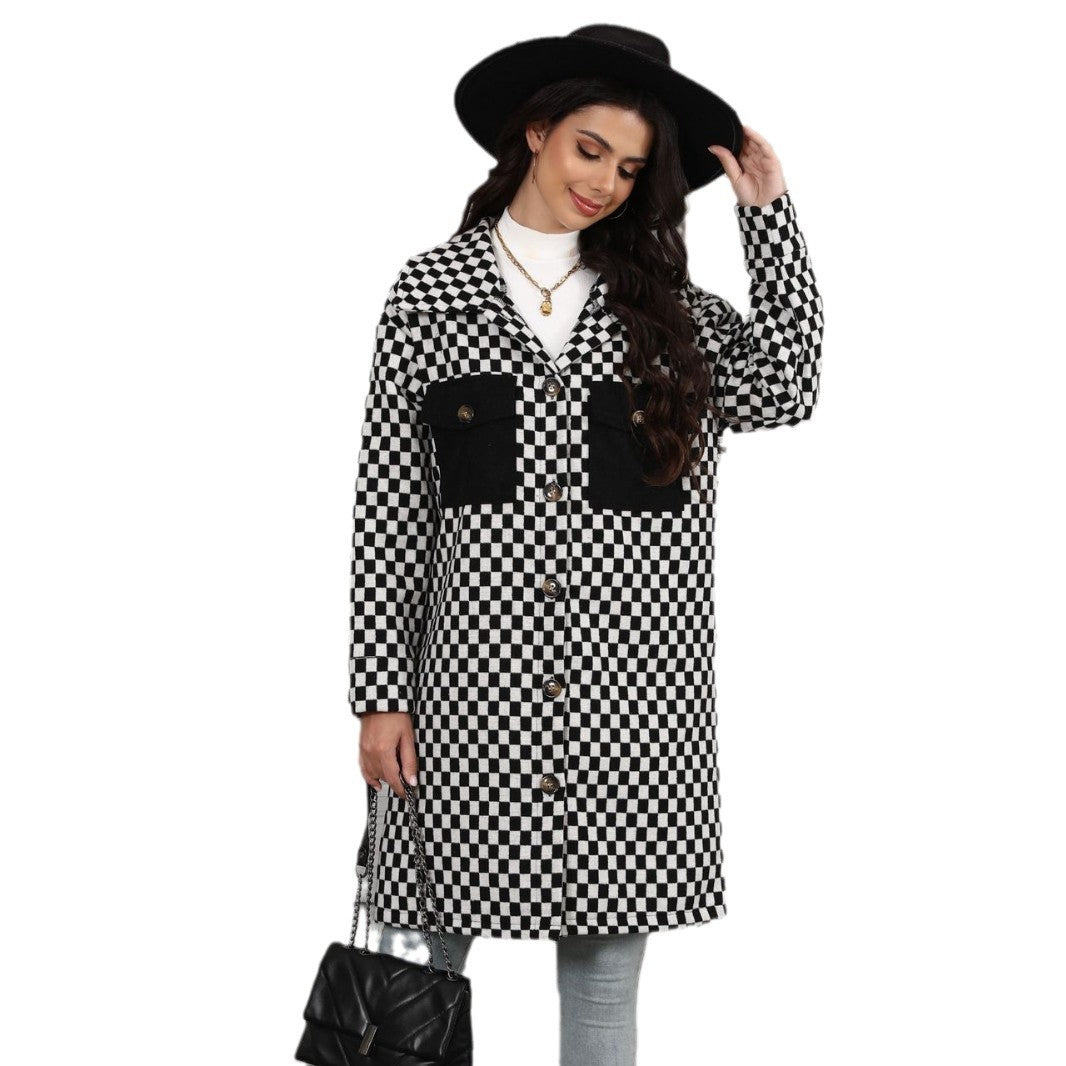 Damen-Cardigan mit Karomuster – Bild 4 | LuxeStyle