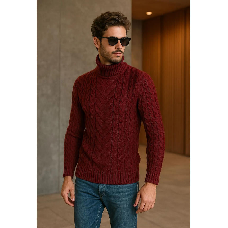 Herren Strickpulli Plusgrößen