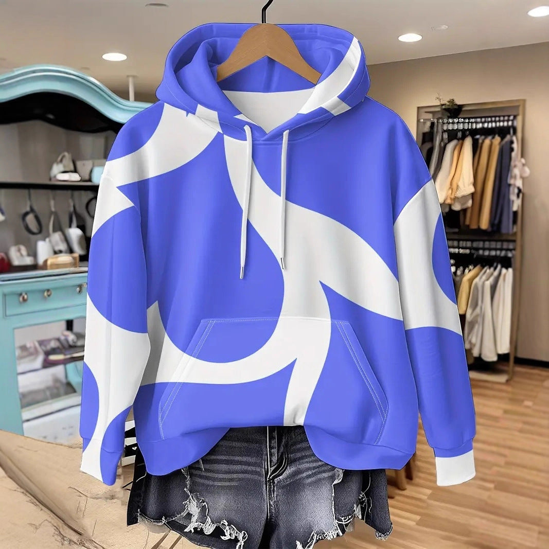 Kapuzenpullover mit 3D-Print für Damen