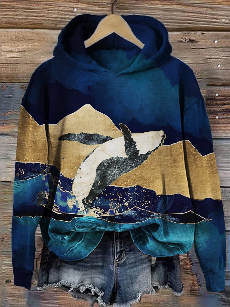 Casual Jacke mit Kirschblüten-Print