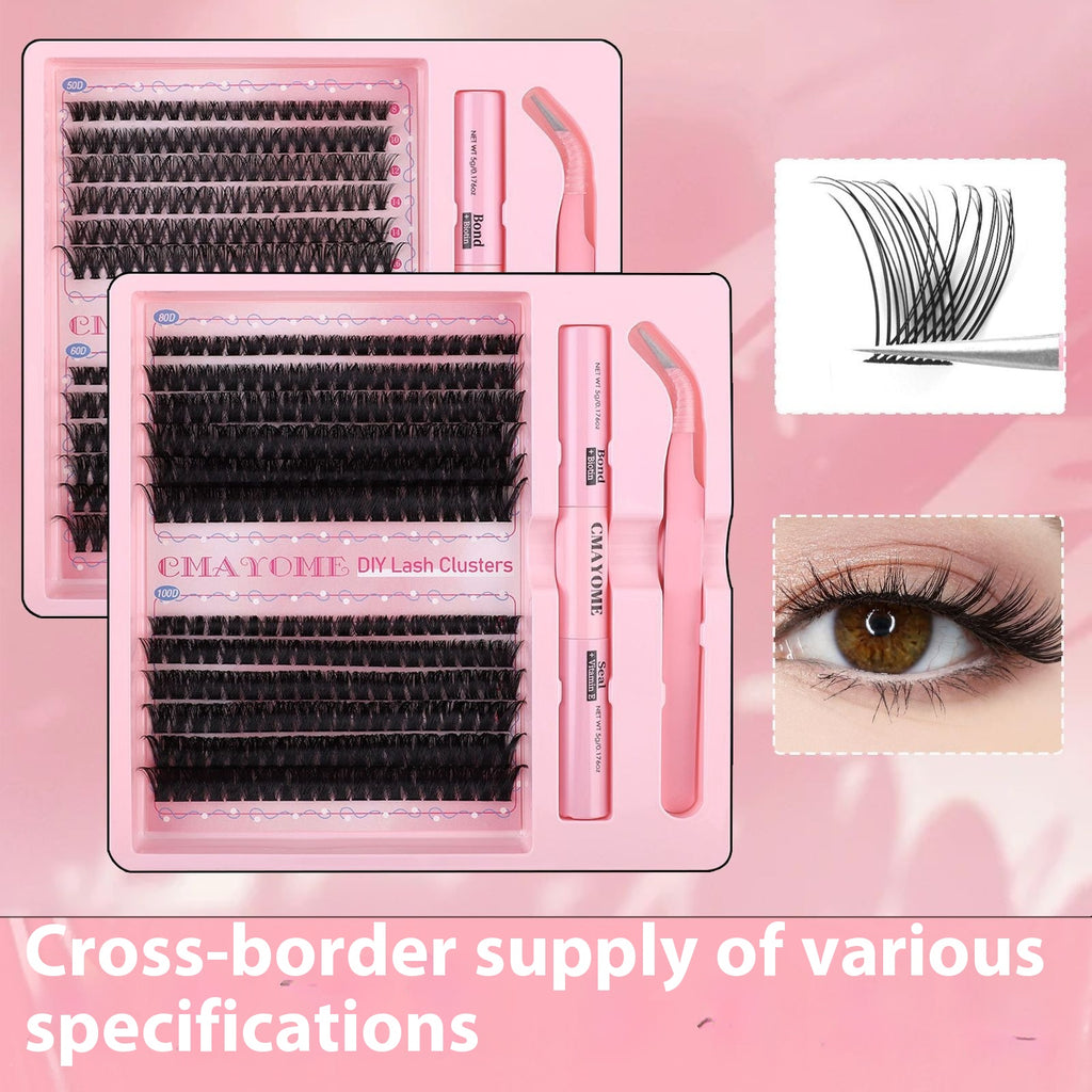 DIY Einzelne Cluster-Individuelle Falsche Wimpern Natürliche Dicke Gem