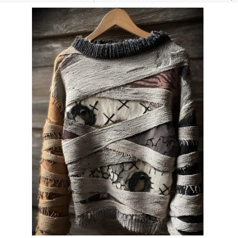 Oversized Chunky Knit Top mit 3D-Effekt