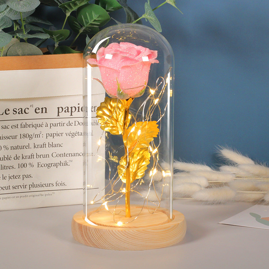 Ewige Rose mit LED-Licht