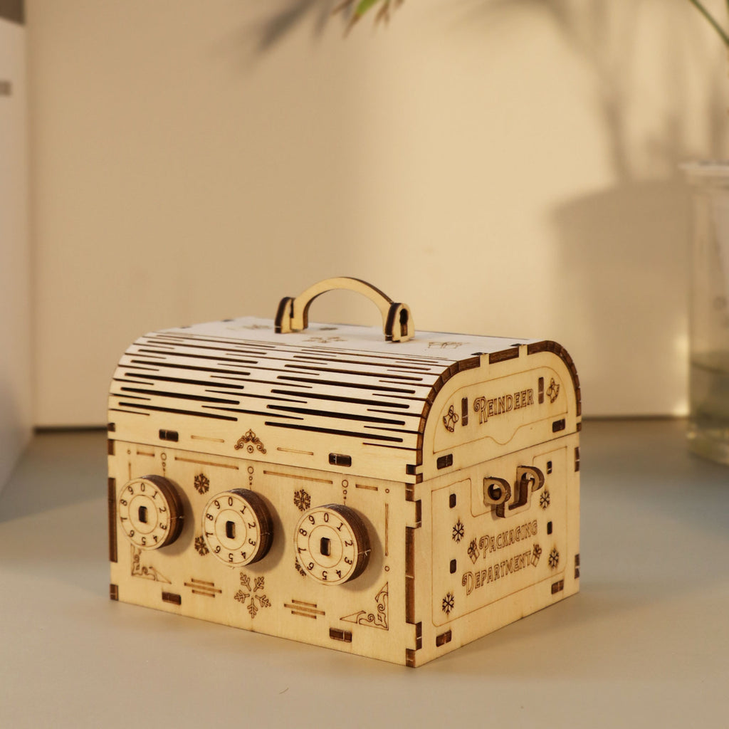 3D Holzpuzzle Schatztruhe Bausatz