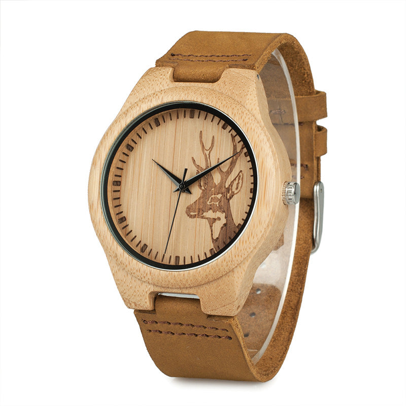 Holzarmbanduhr Bamboo Casual & Stilvoll