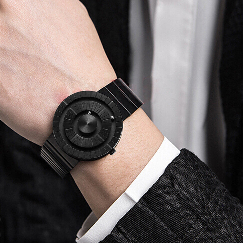 Magnetische Perlen-Herrenuhr mit Edelstahlarmband – Bild 3 | LuxeStyle