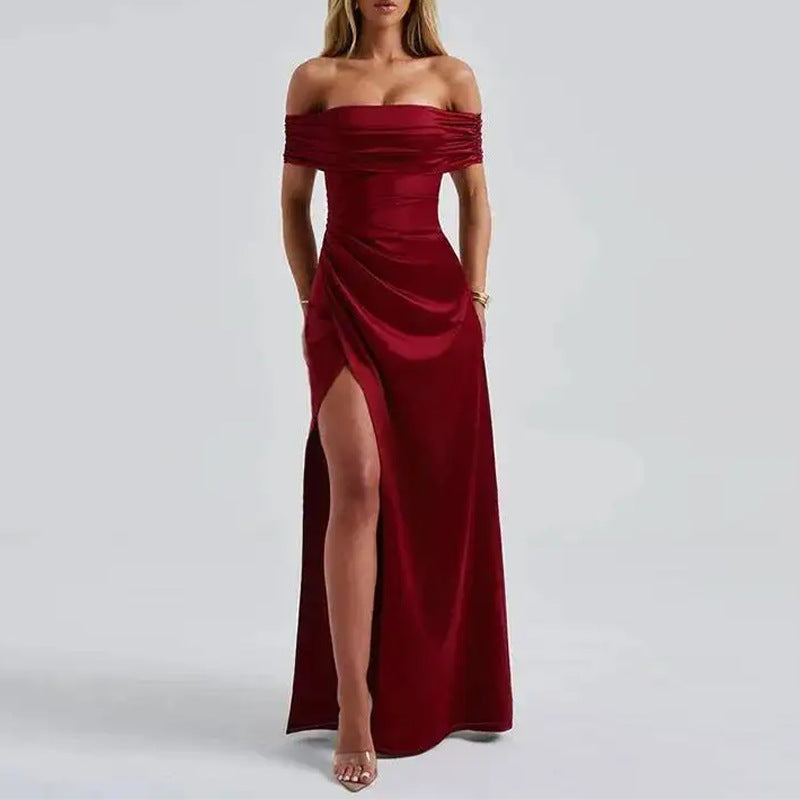 Elegantes, tailliertes Langarmkleid