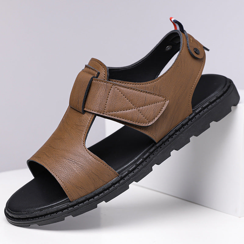 Herren Freizeit-Sandalen aus Kunstleder