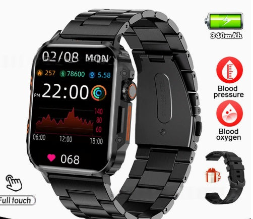Smart-Armbanduhr mit Anruf- und Fitness-Funktionen