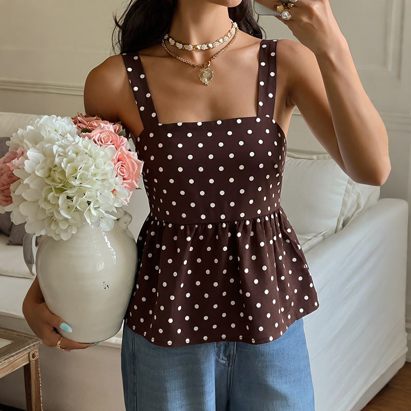 Vintage Camisole mit Wellenmuster
