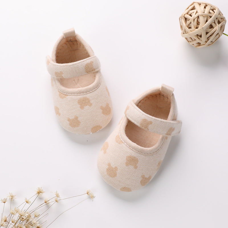 Baumwoll-Indoor-Schuhe für Kleinkinder mit Anti-Rutschsohle