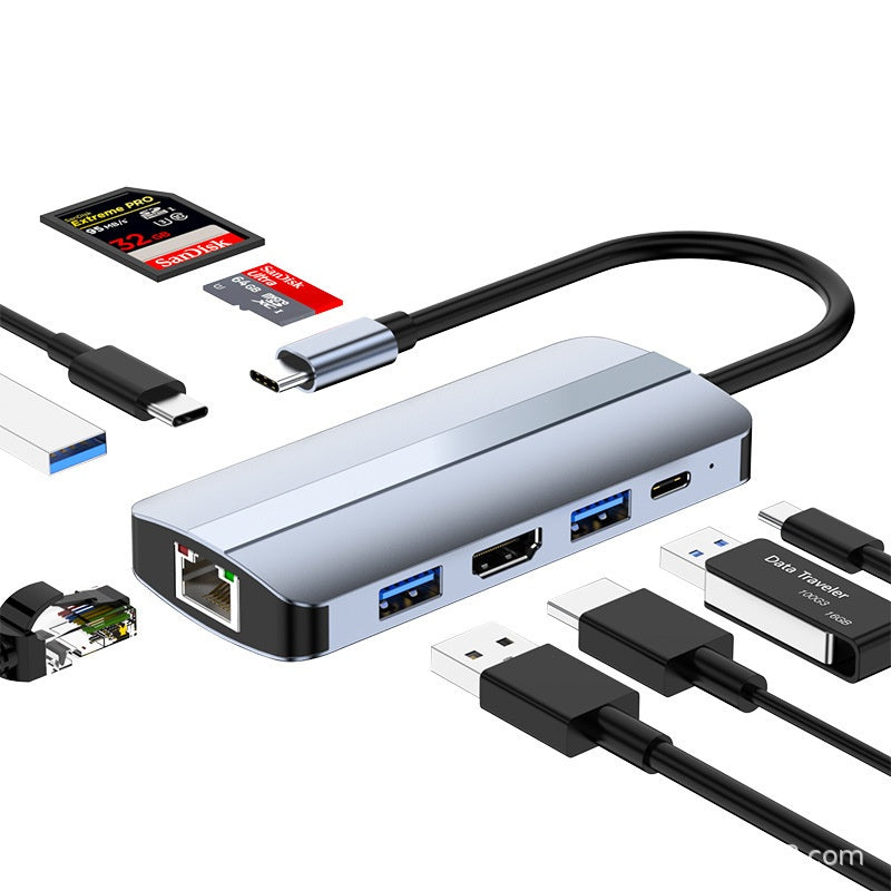 USB-C 7-in-1 Dock mit HDMI-Ausgang und Kabeltrennung – Bild 3 | LuxeStyle