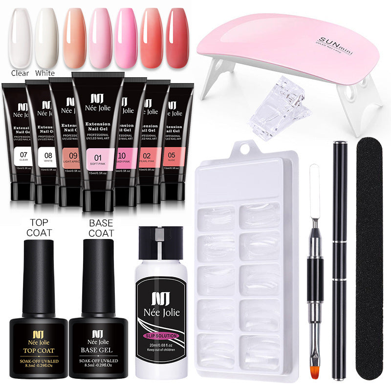 Crystal Quick-Dry Verlängerungsgel Set 15ml