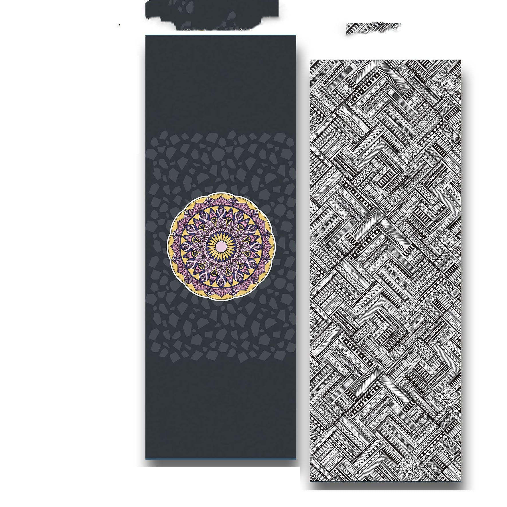 Yogamatten-Handtuch mit Mandala-Design