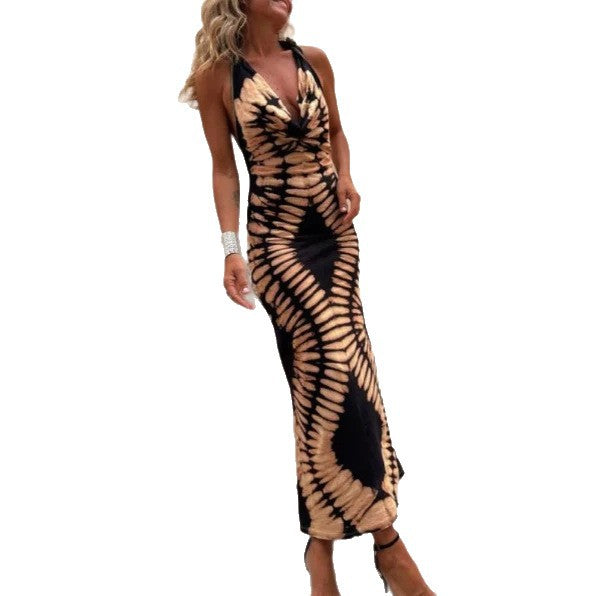 Figurbetonendes, ärmelloses Midi-Kleid mit Rückenausschnitt – Bild 3 | LuxeStyle