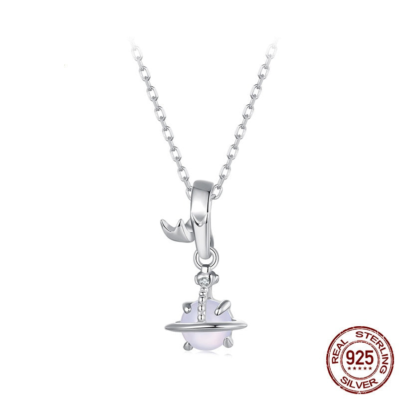 S925 Silber Planet Spacer Bead Anhänger