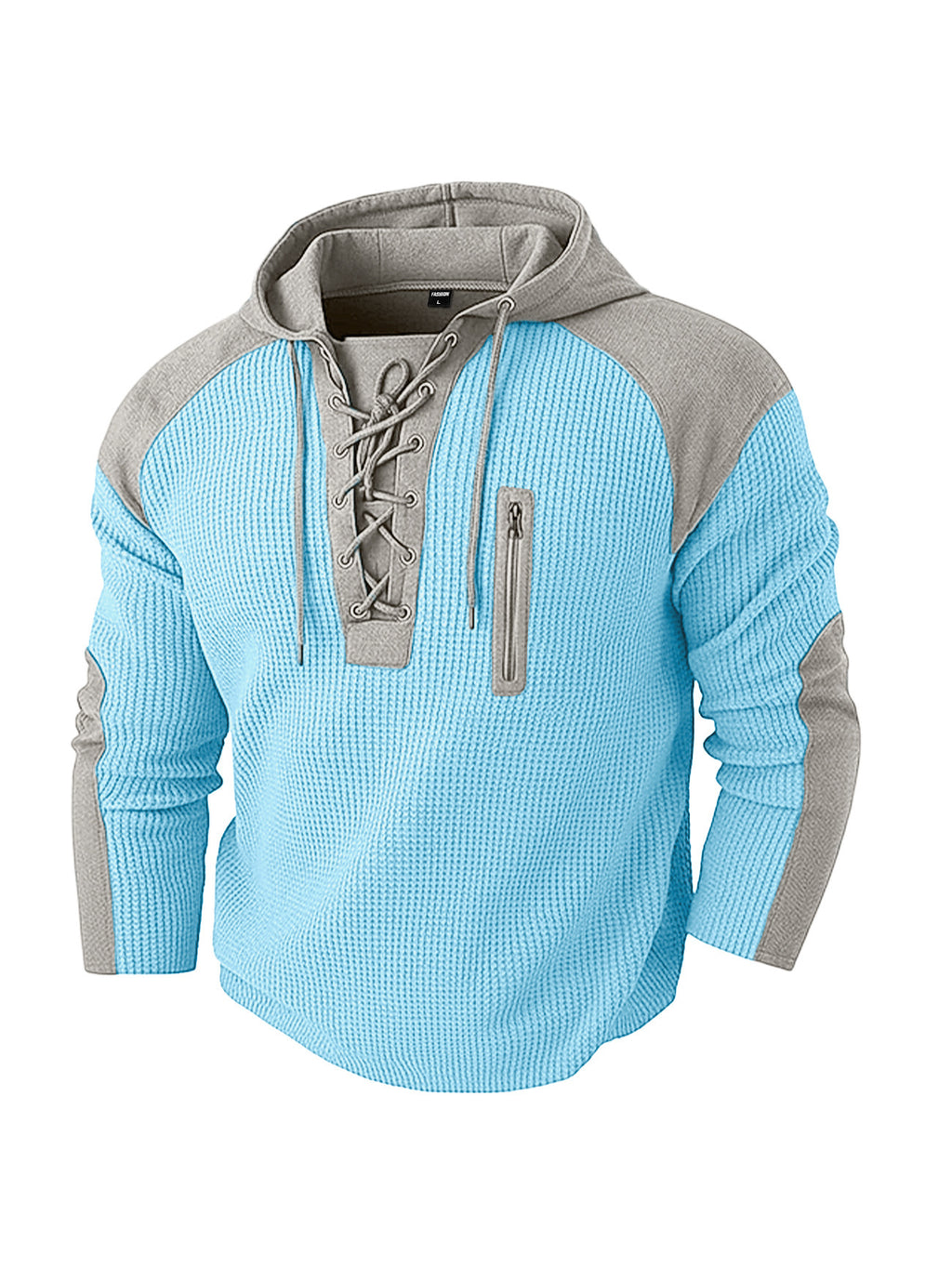 Herren Hoodie Waffel-Sweatshirt