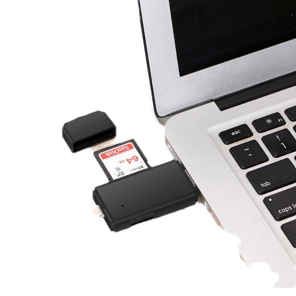 Portabler USB-Card-Reader mit Type-C
