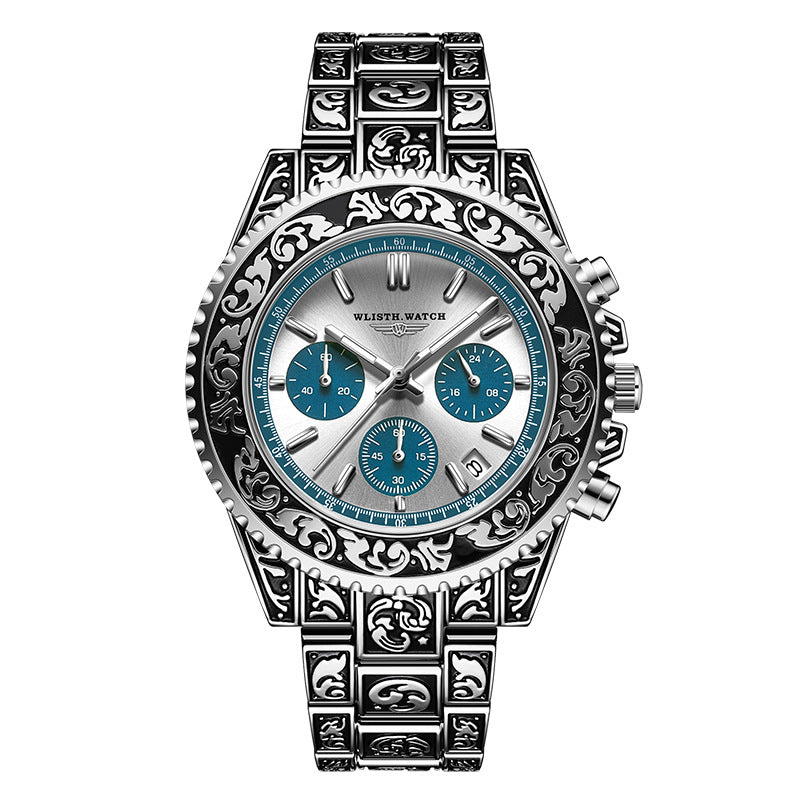 Vintage Quarz-Herrenuhr mit Gravur