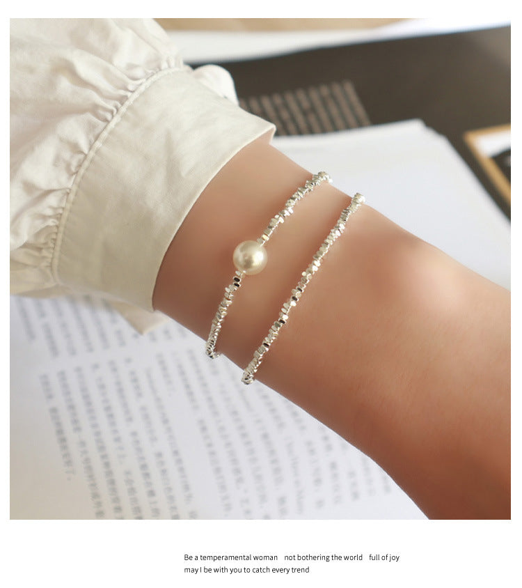 Dezentes Silberarmband mit Süsswasserperlen – Bild 4 | LuxeStyle