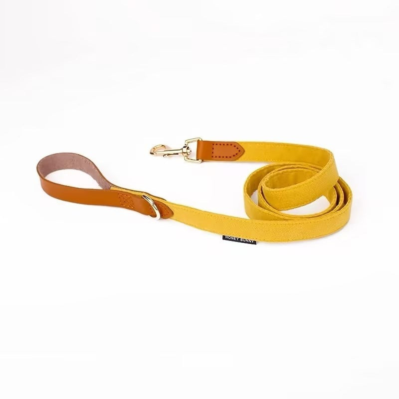 Lederhalsband mit Schleife und Leine – Bild 6 | LuxeStyle