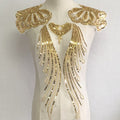 Goldenes Sticktuch zum Aufnähen | LuxeStyle