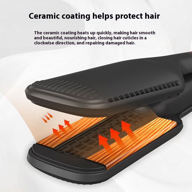 2-in-1 Warmluft-Haarglätter für nasses & trockenes Haar – Ansicht 4