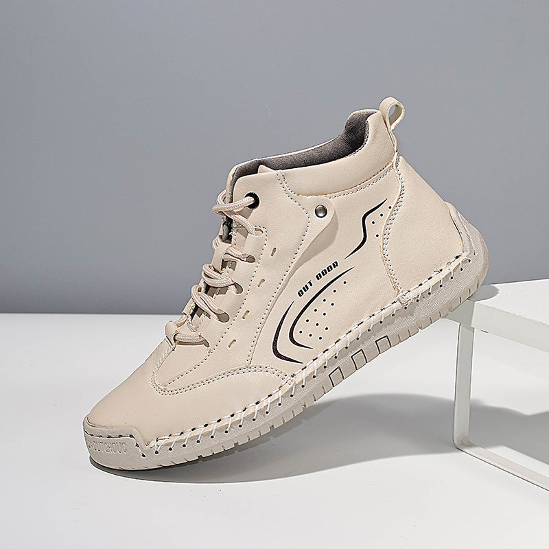 Freizeit-Sneaker mit runder Zehenpartie