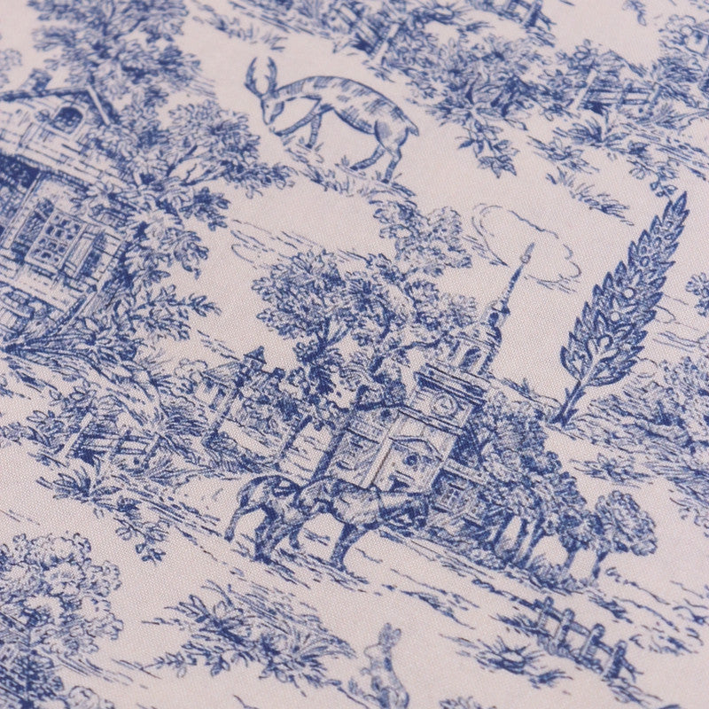 Vintage Blues Musselin-Stoff | LuxeStyle