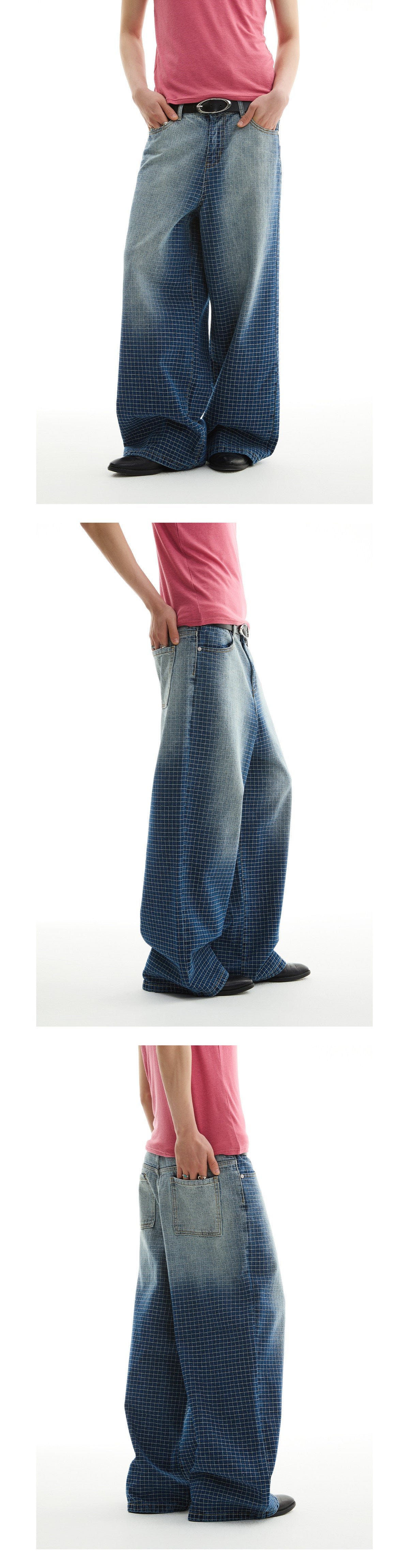 Gerade Jeans mit Farbverlauf