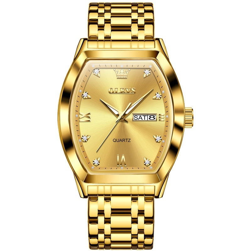 Quarz-Armbanduhr für Herren im Business-Stil