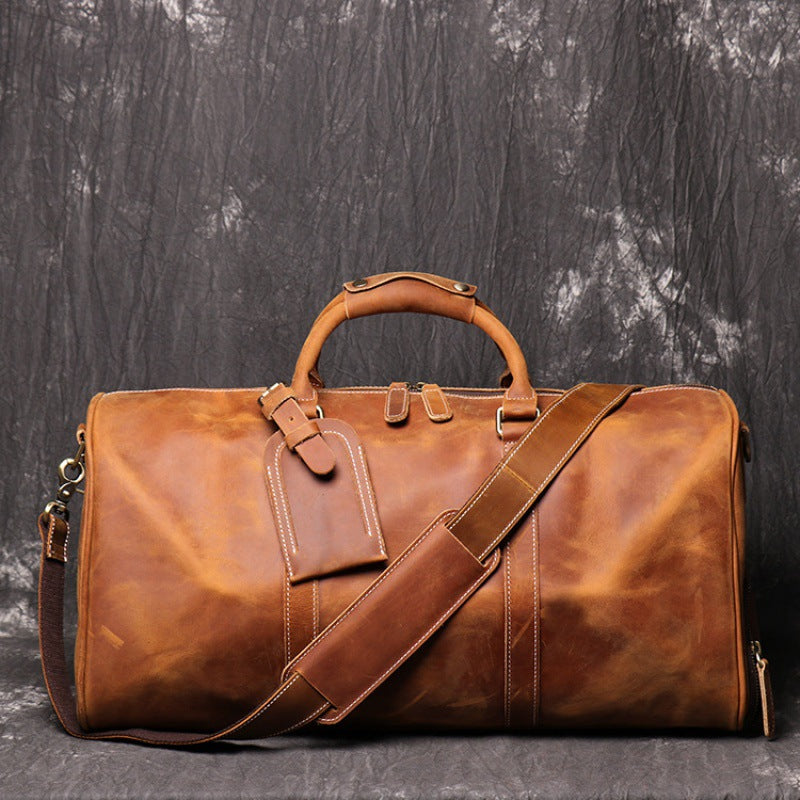 Retro-Reisetasche aus Rindsleder für Herren – Bild 2 | LuxeStyle