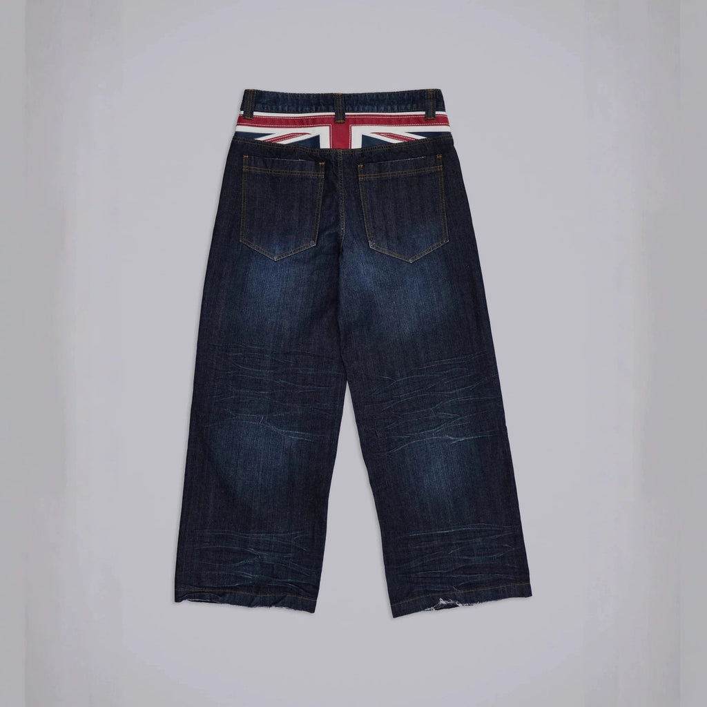 Vintage Patchwork Jeans für Herren